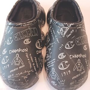 CHAMPION Meloso Doodle Toddler Graphic Slides/Clogs Black/White Size 11